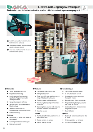 Gyalogkiséretű raklapemelák Baka EGGT 89-1604