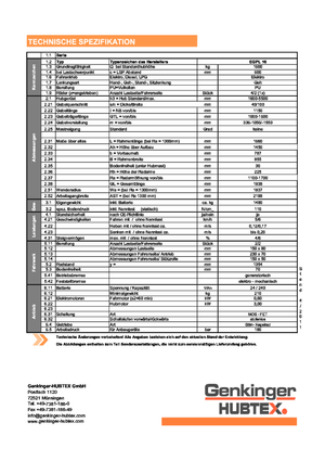 Gyalogkiséretű raklapemelák Genkinger EGPL 16