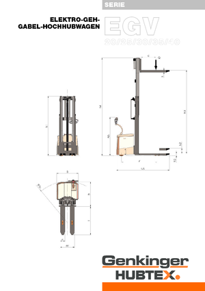 Gyalogkiséretű raklapemelák Genkinger EGV 30/35