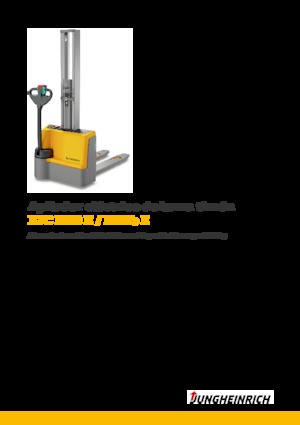 Gyalogkiséretű raklapemelák Jungheinrich EJC M10b E