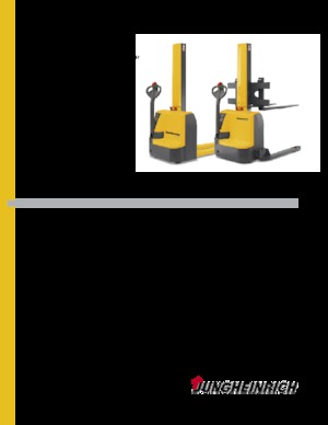 Gyalogkiséretű raklapemelák Jungheinrich EMC B10