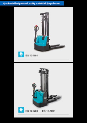 Gyalogkiséretű raklapemelák Baoli ES 16-N02