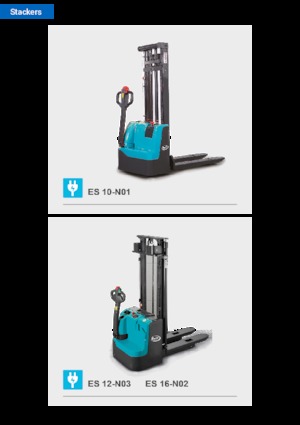 Gyalogkiséretű raklapemelák Baoli ES 16-N02