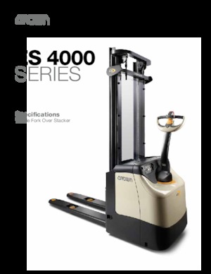 Gyalogkiséretű raklapemelák Crown ES 4000-35 TL-3260