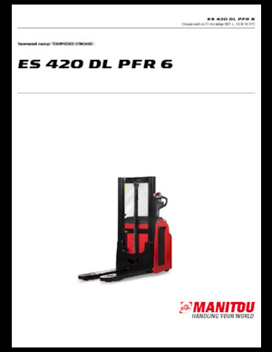 Gyalogkiséretű raklapemelák Manitou ES 420 DL PFR 6