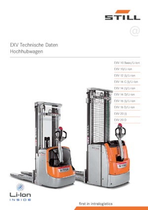 Gyalogkiséretű raklapemelák Still EXV 14 C