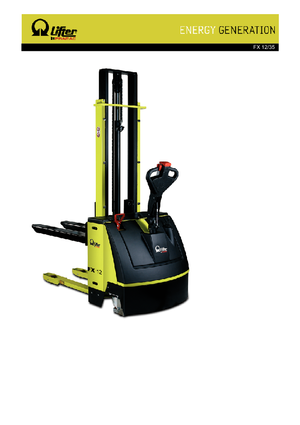 Gyalogkiséretű raklapemelák PRAMAC Lifter FX 12/35