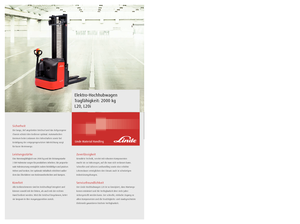 Gyalogkiséretű raklapemelák Linde L 20 i