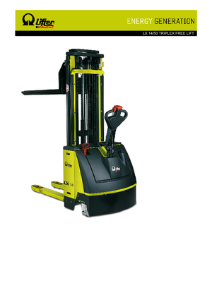 Gyalogkiséretű raklapemelák PRAMAC Lifter LX 14/50 Triplex-Free Lift