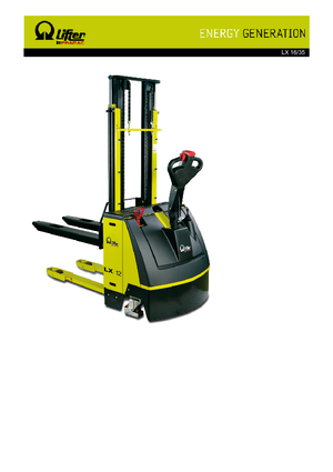 Gyalogkiséretű raklapemelák PRAMAC Lifter LX 16/35