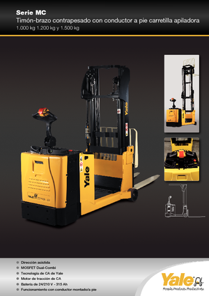 Gyalogkiséretű raklapemelák Yale MC12