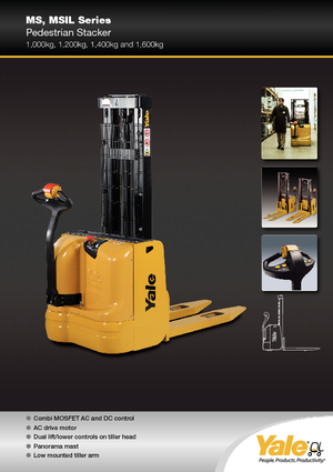 Gyalogkiséretű raklapemelák Yale MS10E