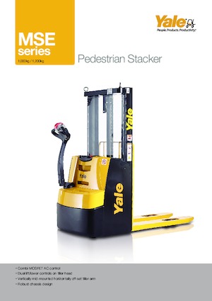 Gyalogkiséretű raklapemelák Yale MS12E