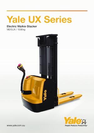 Gyalogkiséretű raklapemelák Yale MS15UX