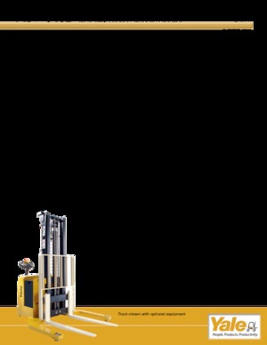 Gyalogkiséretű raklapemelák Yale MSW040-E