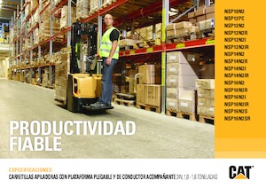 Gyalogkiséretű raklapemelák Caterpillar NSP12PC