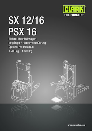 Vezetőállásos raklapemelők Clark PSX 16