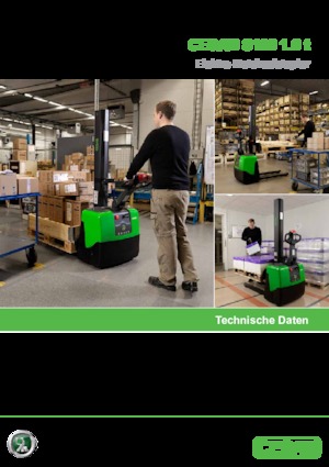 Gyalogkiséretű raklapemelák Cesab S 110 S