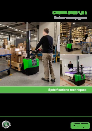 Gyalogkiséretű raklapemelák Cesab S 110 S