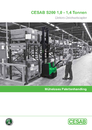 Gyalogkiséretű raklapemelák Cesab S 212 L