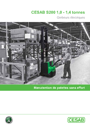 Gyalogkiséretű raklapemelák Cesab S 212 L