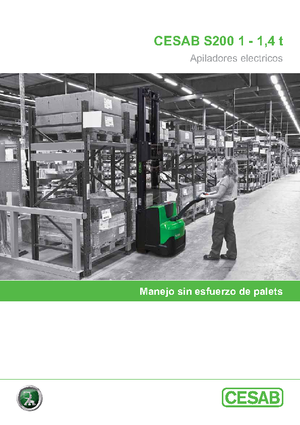 Gyalogkiséretű raklapemelák Cesab S 212 L