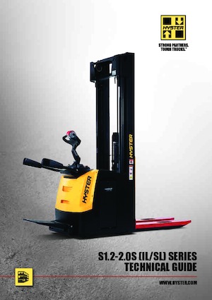 Gyalogkiséretű raklapemelák Hyster S1.4S