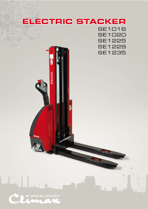 Gyalogkiséretű raklapemelák Climax SE 1235