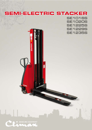 Gyalogkiséretű raklapemelák Climax SE 1235 S