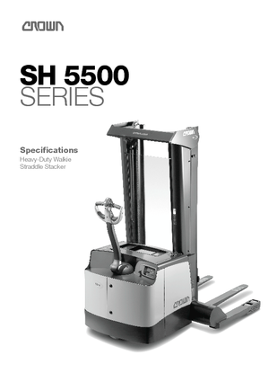 Gyalogkiséretű raklapemelák Crown SH 5520-1.8 TL