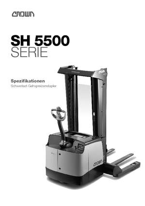 Gyalogkiséretű raklapemelák Crown SH 5540-1.8 TL