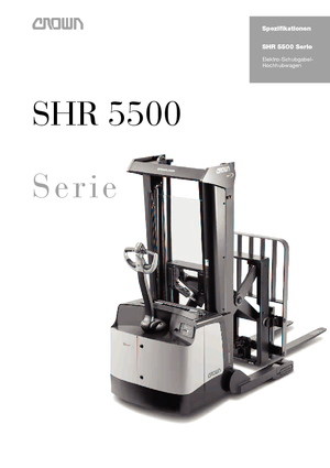 Gyalogkiséretű raklapemelák Crown SHR 5540-1.6 TL