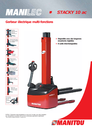 Gyalogkiséretű raklapemelák Manitou Stacky FR-D 28