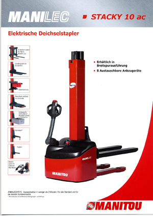 Gyalogkiséretű raklapemelák Manitou Stacky FR-D 28