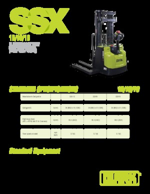 Gyalogkiséretű raklapemelák Clark SSX 18