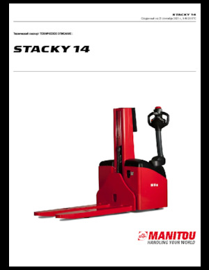 Gyalogkiséretű raklapemelák Manitou Stacky 14