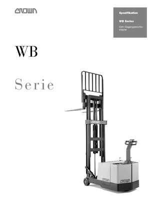 Gyalogkiséretű raklapemelák Crown WB 0.9 TF