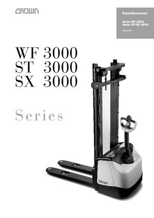 Gyalogkiséretű raklapemelák Crown WF 3000-1.0 NT