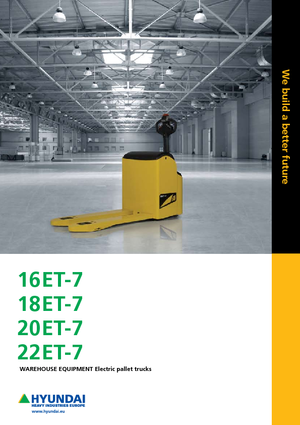 Gyslogkiséretű villástargoncák Hyundai 20 ET 7