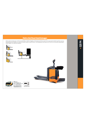 Gyslogkiséretű villástargoncák OMG 320 P 4