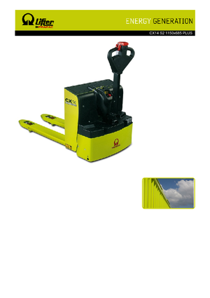 Gyslogkiséretű villástargoncák PRAMAC Lifter CX 14 Plus