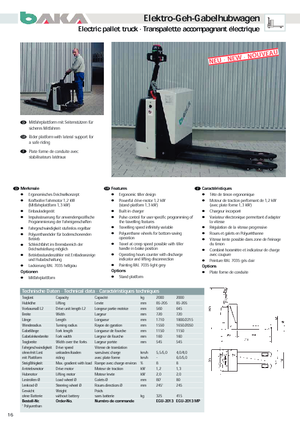 Gyslogkiséretű villástargoncák Baka EGU 2013