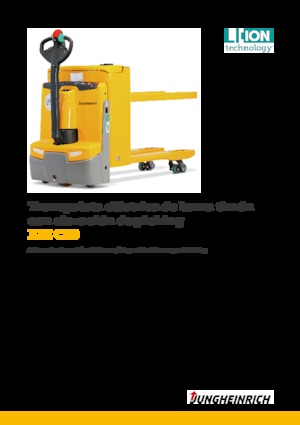 Gyslogkiséretű villástargoncák Jungheinrich EJE C20