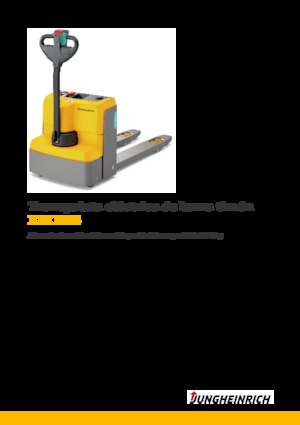 Gyslogkiséretű villástargoncák Jungheinrich EJE M15