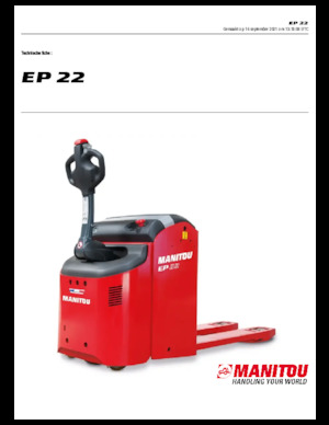 Gyslogkiséretű villástargoncák Manitou EP 22