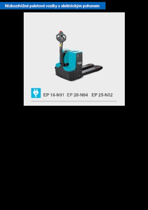 Gyslogkiséretű villástargoncák Baoli EP 25-N02