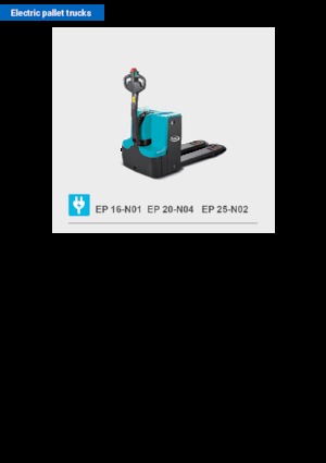 Gyslogkiséretű villástargoncák Baoli EP 16-N01