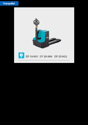 Gyslogkiséretű villástargoncák Baoli EP 16-N01