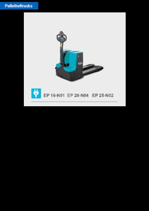 Gyslogkiséretű villástargoncák Baoli EP 16-N01