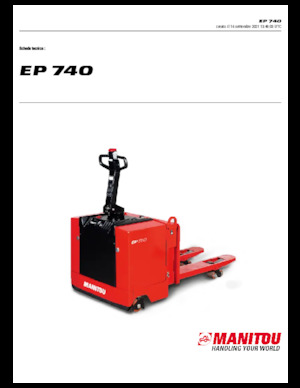 Gyslogkiséretű villástargoncák Manitou EP 740